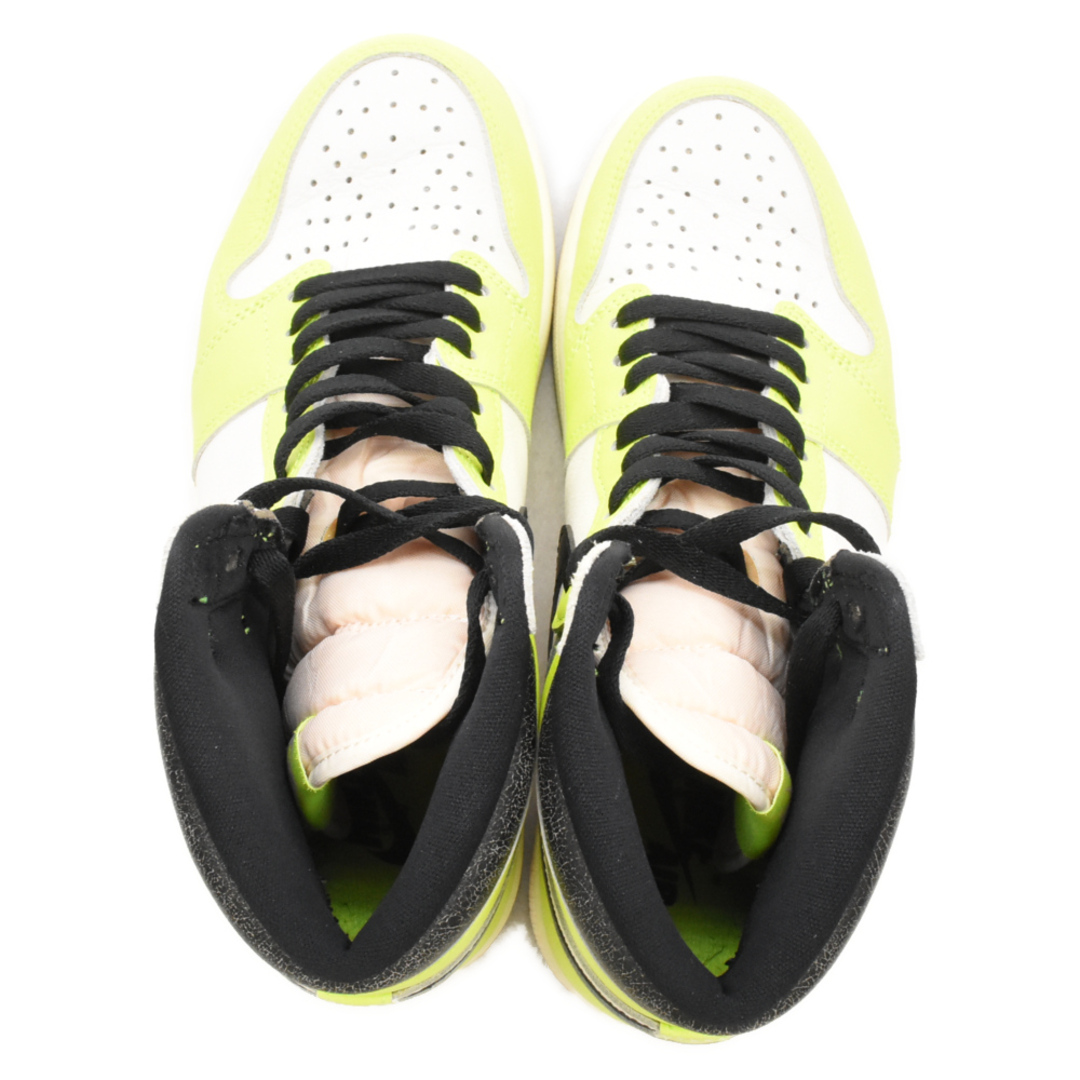 NIKE(ナイキ)のNIKE ナイキ AIR JORDAN1 HIGH OG VOLT 555088-702 エアジョーダン1 ボルト ハイカットスニーカー ホワイト/イエロー US9/27cm メンズの靴/シューズ(スニーカー)の商品写真