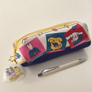 ペンケース 小学生 女の子 筆箱 パープル 紫 韓国 キラキラ ねこ ゆめ