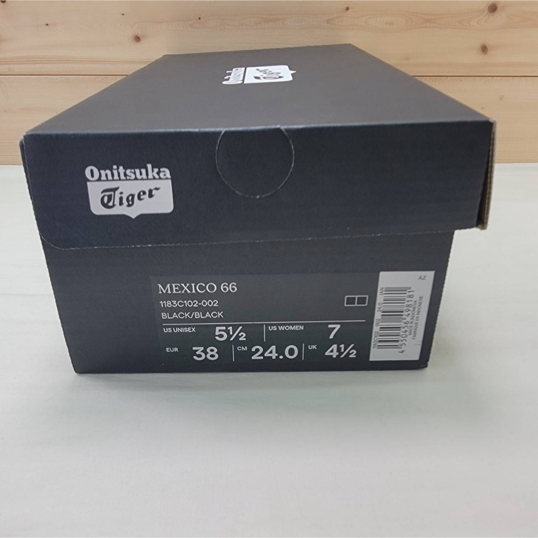 Onitsuka Tiger(オニツカタイガー)のオニツカタイガー メキシコ66 ブラック レザー 24cm レディースの靴/シューズ(スニーカー)の商品写真