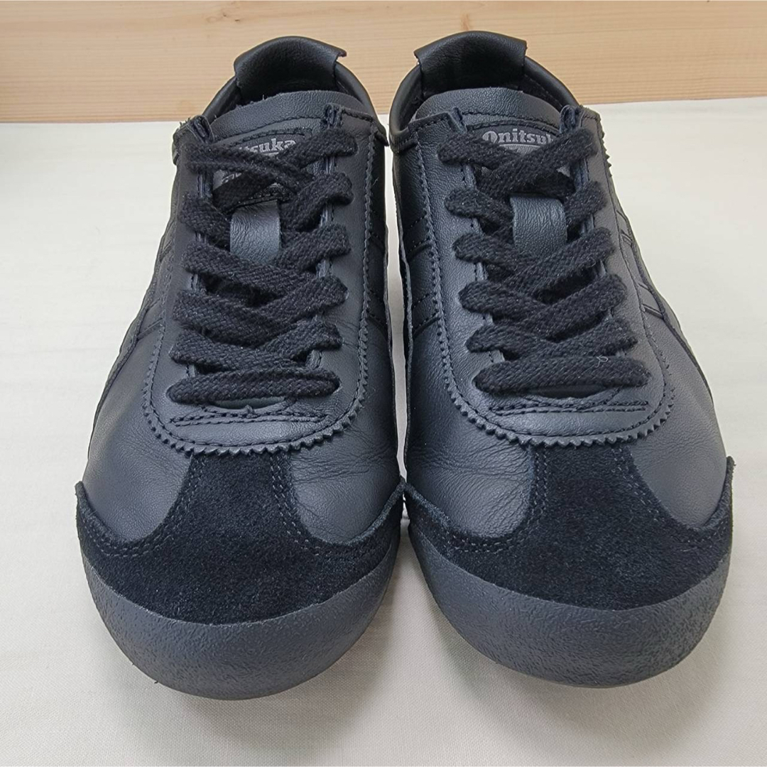 Onitsuka Tiger - オニツカタイガー メキシコ66 ブラック レザー 24cm Onitsuka Tiger - オニツカタイガー メキシコ66 ブラック レザー 24cm