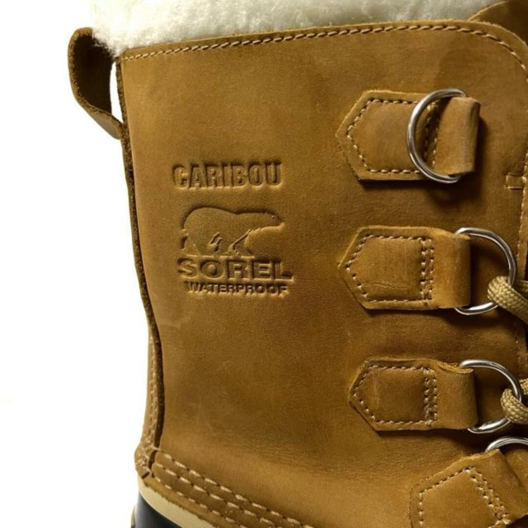 SOREL(ソレル)のSOREL(ソレル) ショートブーツ 24 メンズ - ライトブラウン×黒×マルチ レースアップ/スノーブーツ/インナーブーツ着脱可 ヌバック×ラバー×化学繊維 メンズの靴/シューズ(ブーツ)の商品写真