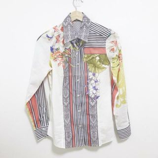 エトロ(ETRO)のETRO(エトロ) 長袖シャツブラウス サイズ40 M レディース - アイボリー×ダークイエロー×マルチ ペイズリー柄/花柄(シャツ/ブラウス(長袖/七分))