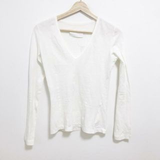 マルタンマルジェラ(Maison Martin Margiela)のMARTIN MARGIELA(マルタンマルジェラ) 長袖カットソー レディース - アイボリー Vネック(カットソー(長袖/七分))