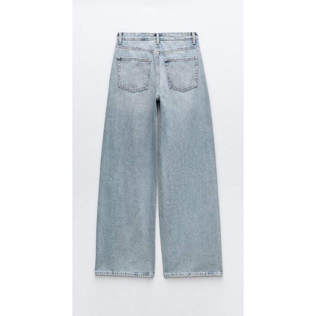 ZARA - ZARA TRF ワイドレッグミッドライズデニム 34の通販 by ZARA - ZARA TRF ワイドレッグミッドライズデニム 34の通販 by