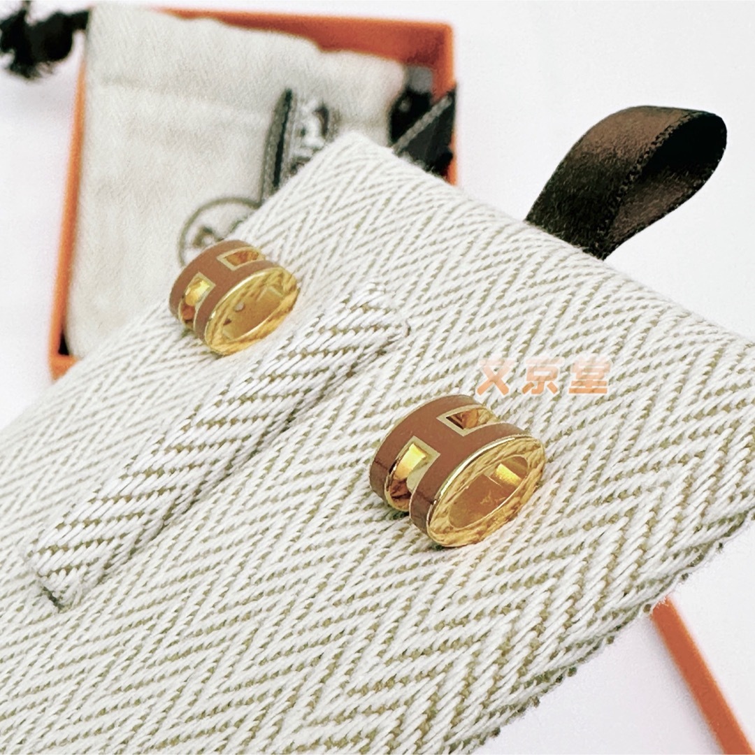 HERMES - エルメス ポップアッシュ ミニ ポップ H ピアス ニュー HERMES - エルメス ポップアッシュ ミニ ポップ H ピアス ニュー