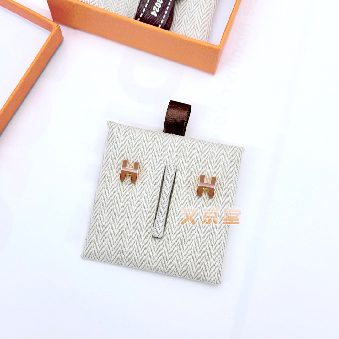 HERMES - エルメス ポップアッシュ ミニ ポップ H ピアス ニュー HERMES - エルメス ポップアッシュ ミニ ポップ H ピアス ニュー