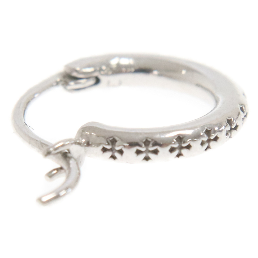 Chrome Hearts(クロムハーツ)のCHROME HEARTS クロムハーツ 18KWG HOOP TFL SML フープ シルバー ピアス ホワイトゴールド メンズのアクセサリー(ピアス(片耳用))の商品写真