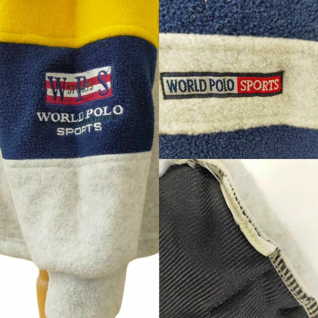 POLO（RALPH LAUREN）(ポロ)のWORLD POLO ポロ スウェット Mサイズ ネイビー イエロー メンズのトップス(スウェット)の商品写真