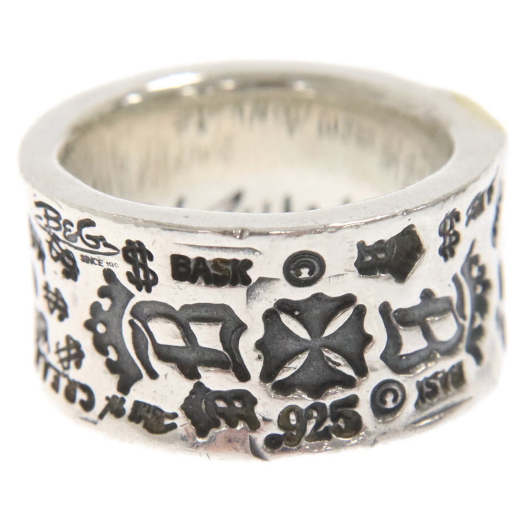 BILL WALL LEATHER(ビルウォールレザー)のBill Wall Leather/BWL ビルウォールレザー EXECUTIVE GRAFFITI BAND RING WITH 22K GOLD STRIPE エグゼクティブ グラフィティ バンドリング 22K ゴールドストライプ メンズのアクセサリー(リング(指輪))の商品写真