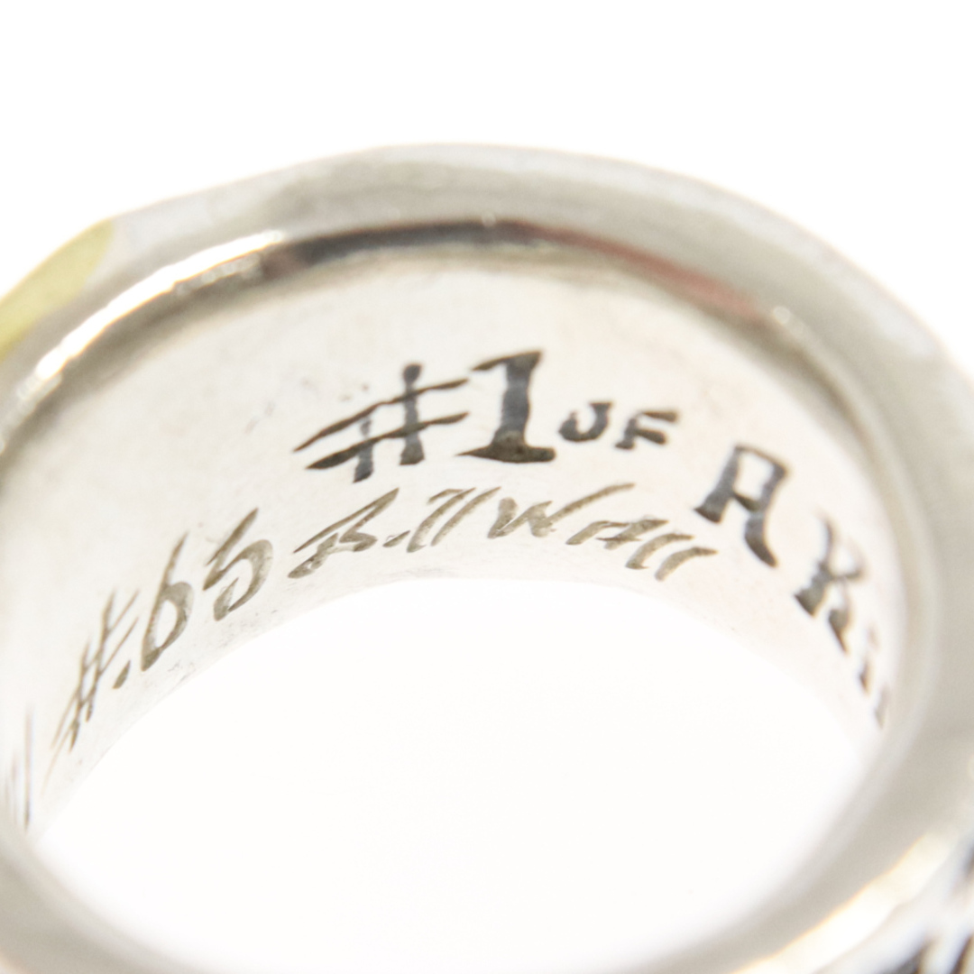 BILL WALL LEATHER(ビルウォールレザー)のBill Wall Leather/BWL ビルウォールレザー EXECUTIVE GRAFFITI BAND RING WITH 22K GOLD STRIPE エグゼクティブ グラフィティ バンドリング 22K ゴールドストライプ メンズのアクセサリー(リング(指輪))の商品写真