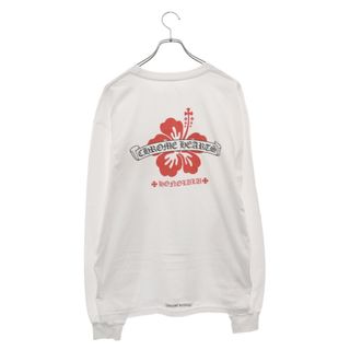 クロムハーツ(Chrome Hearts)のCHROME HEARTS クロムハーツ Honolulu Limited Back Scroll Logo LS Tee ホノルルリミテッドバックスクロールロゴロングスリーブ長袖Tシャツ ホワイト(Tシャツ/カットソー(七分/長袖))