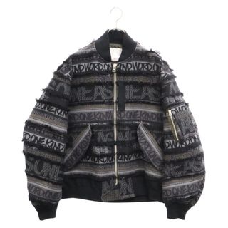 サカイ(sacai)のSacai サカイ 23SS×Eric Haze Jacquard Blouson×エリックヘイズ ジャガードブルゾン ブラック 23-02960M(ブルゾン)