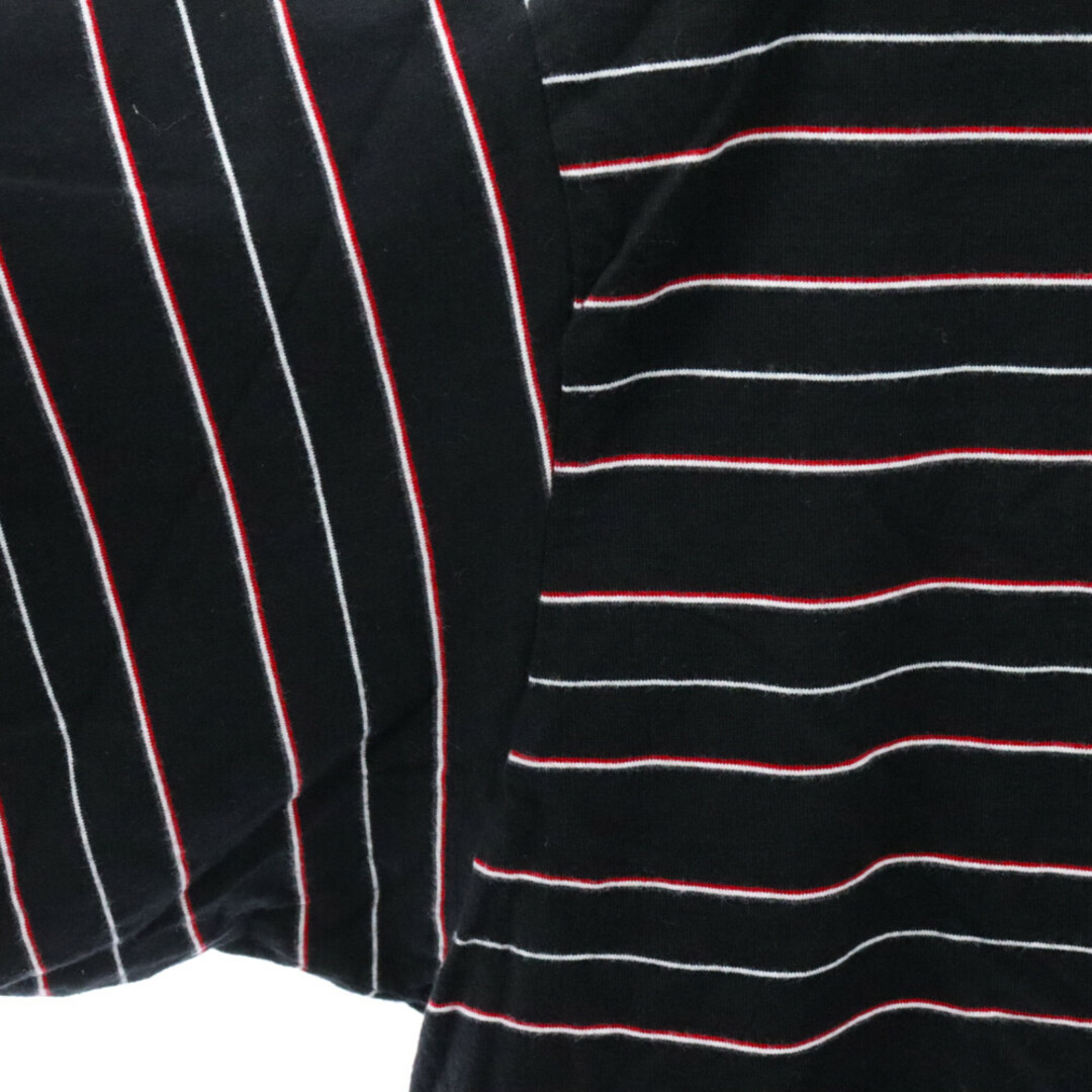 Saint Laurent(サンローラン)のSAINT LAURENT PARIS サンローランパリ 16SS Striped Red Black T-Shirt ストライププリント半袖Tシャツ ブラック/レッド メンズのトップス(Tシャツ/カットソー(半袖/袖なし))の商品写真