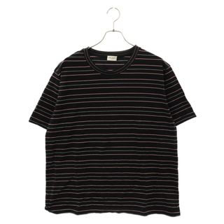 SAINT LAURENT PARIS サンローランパリ 16SS Striped Red Black T-Shirt ストライププリント半袖Tシャツ ブラック/レッド