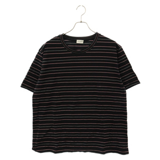 サンローラン(Saint Laurent)のSAINT LAURENT PARIS サンローランパリ 16SS Striped Red Black T-Shirt ストライププリント半袖Tシャツ ブラック/レッド(Tシャツ/カットソー(半袖/袖なし))