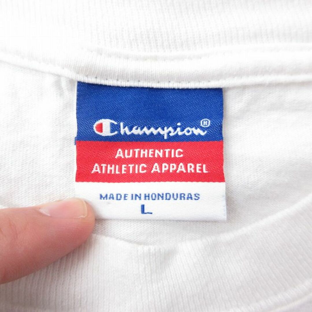 Champion(チャンピオン)のXL★古着 チャンピオン Champion 半袖 ビンテージ Tシャツ メンズ 00年代 00s VANDERBILT コットン クルーネック 白 ホワイト 24mar22 中古 メンズのトップス(Tシャツ/カットソー(半袖/袖なし))の商品写真