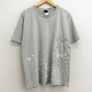 XL★古着 半袖 ビンテージ Tシャツ メンズ 00年代 00s マイケルジョーダン エアジョーダン バスケットボール 大きいサイズ クルーネック グレー 霜降り 24mar22 中古(Tシャツ/カットソー(半袖/袖なし))