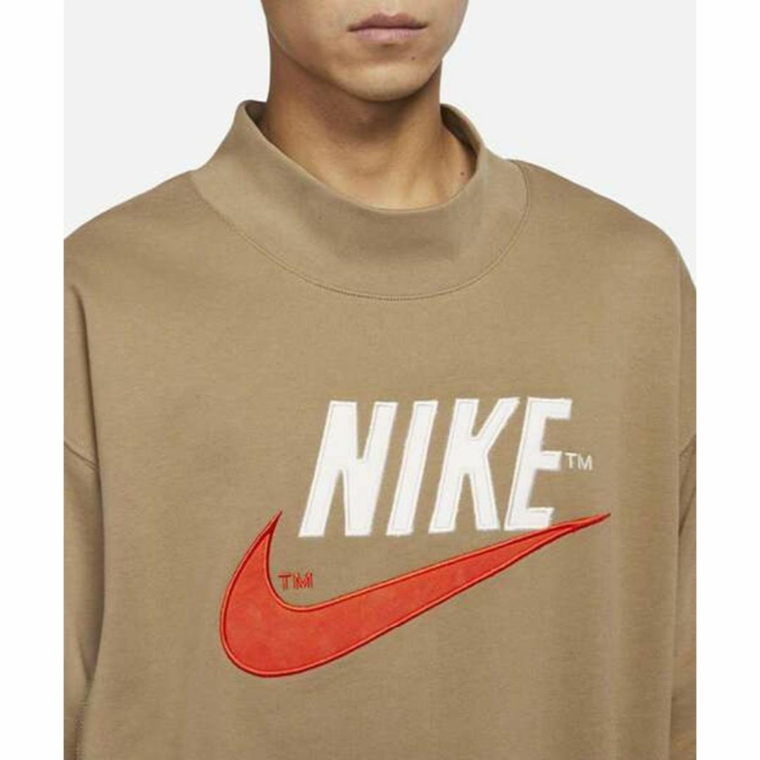 NIKE(ナイキ)の新品 タグ付き NIKE ナイキ スウェット オーバーサイズ トレーナー 茶 M メンズのトップス(スウェット)の商品写真