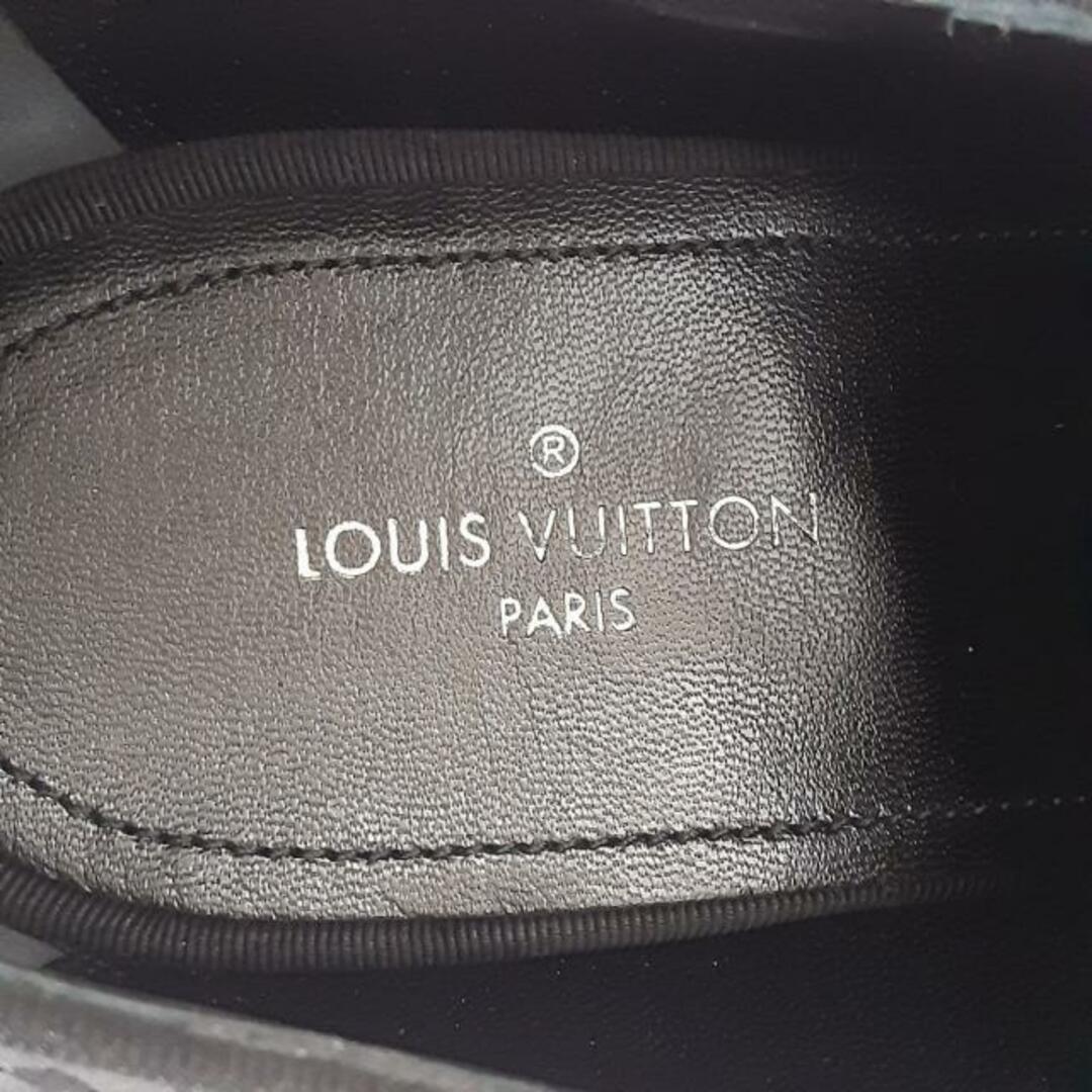 LOUIS VUITTON(ルイヴィトン)のLOUIS VUITTON(ルイヴィトン) シューズ 6 メンズ美品  ソルフェリーノダービー プチダミエ 黒 ドレスシューズ/レースアップ シルクサテン メンズの靴/シューズ(その他)の商品写真