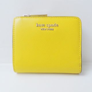 ケイトスペードニューヨーク(kate spade new york)のKate spade(ケイトスペード) 2つ折り財布 - PWRU7853 イエロー L字ファスナー レザー(財布)