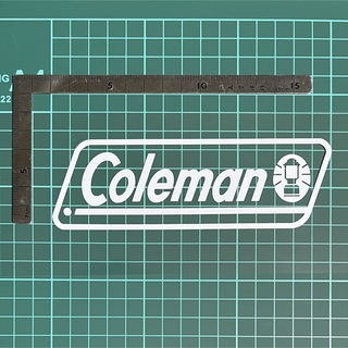 Coleman - アウトドア Coleman コールマン カッティングステッカー　白1枚