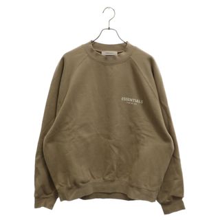 FOG Essentials エフオージー エッセンシャルズ Tan Cotton Sweatshirt タンコットン ロゴワッペン クルーネックスウェットトレーナー ブラウン(スウェット)