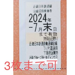 キンテツヒャッカテン(近鉄百貨店)の近鉄 株主優待 乗車券 切符 鉄道 優待 券 チケット(鉄道乗車券)