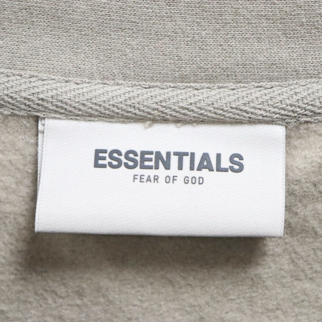 FOG Essentials エフオージー エッセンシャルズ モックネック ハーフジップ スウェット トレーナー 背面ラバーロゴ ブラウン メンズのトップス(スウェット)の商品写真