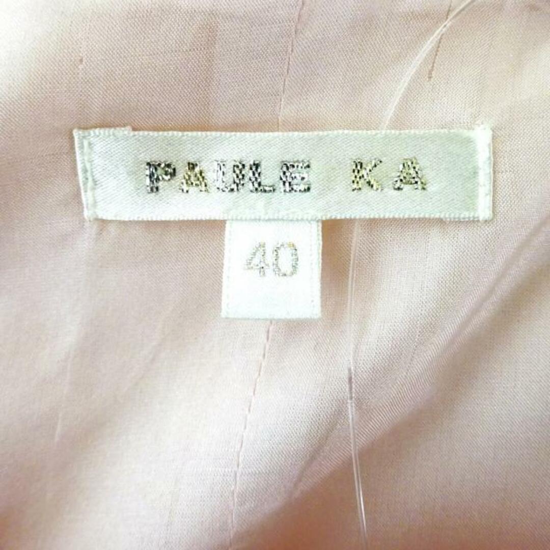PAULE KA(ポールカ)のPAULEKA(ポールカ) ワンピース サイズ40 M レディース美品  - ピンク ノースリーブ/ひざ丈 レディースのワンピース(その他)の商品写真