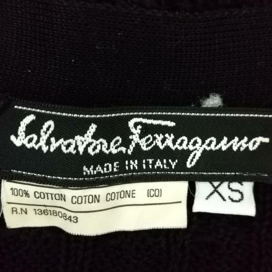 Salvatore Ferragamo(サルヴァトーレフェラガモ)のSalvatoreFerragamo(サルバトーレフェラガモ) カーディガン サイズXS レディース - 黒 長袖 レディースのトップス(カーディガン)の商品写真