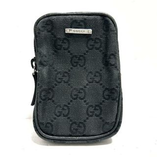 GUCCI(グッチ) シガレットケース GG柄 115249 黒 ジャガード×レザー