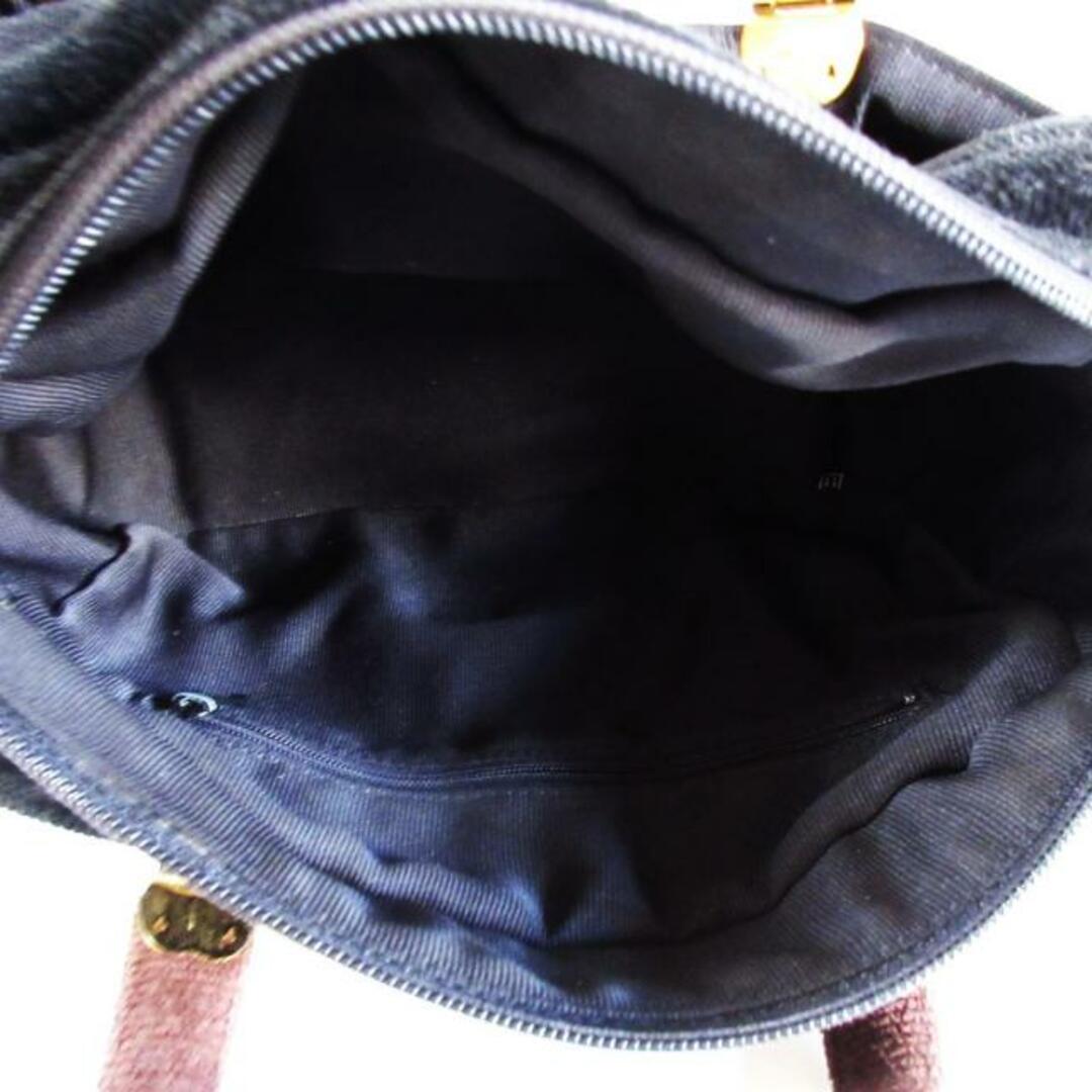 FEILER(フェイラー)のFEILER(フェイラー) ハンドバッグ - ダークブラウン×黒 コーデュロイ レディースのバッグ(ハンドバッグ)の商品写真