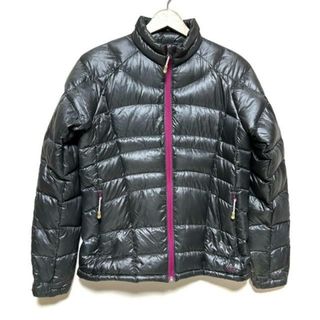 エーグル(AIGLE)のAIGLE(エーグル) ダウンジャケット サイズM レディース - グレー×ピンク 長袖/ジップアップ/冬 ナイロン(ダウンジャケット)