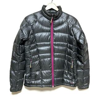 AIGLE(エーグル) ダウンジャケット サイズM レディース - グレー×ピンク 長袖/ジップアップ/冬 ナイロン