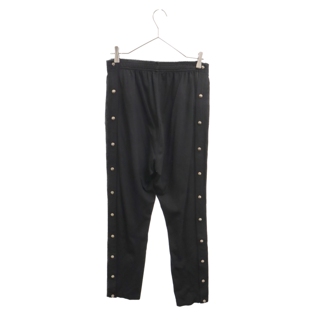 Chrome Hearts(クロムハーツ)のCHROME HEARTS クロムハーツ TRACK PANTS/トラックパンツ サイドクロスボールレザー切替トラックロングパンツ M ブラック メンズのパンツ(その他)の商品写真