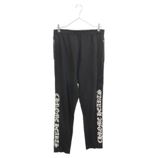 クロムハーツ(Chrome Hearts)のCHROME HEARTS クロムハーツ TRACK PANTS/トラックパンツ サイドクロスボールレザー切替トラックロングパンツ M ブラック(その他)