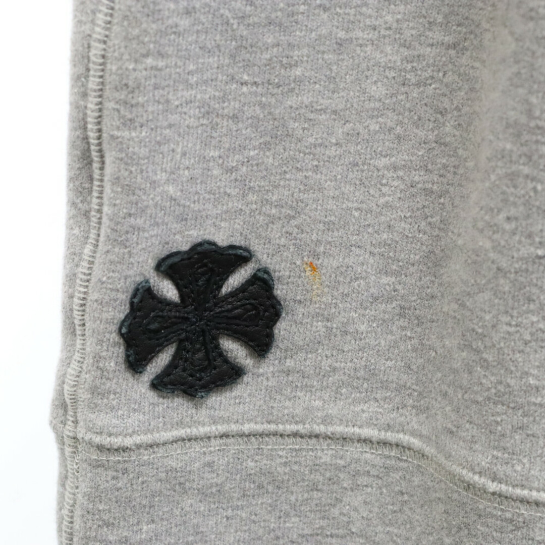 Chrome Hearts(クロムハーツ)のCHROME HEARTS クロムハーツ クロスパッチ スウェット パンツ ロゴ 刺繍 ダガージップ グレー メンズのパンツ(その他)の商品写真