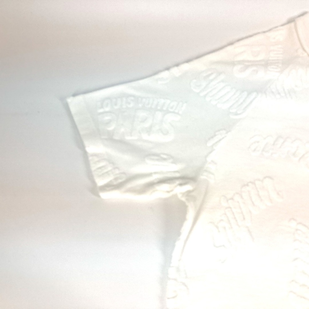LOUIS VUITTON(ルイヴィトン)のルイヴィトン LOUIS VUITTON パイル ロゴ アパレル トップス 半袖Ｔシャツ コットン ホワイト メンズのトップス(Tシャツ/カットソー(半袖/袖なし))の商品写真