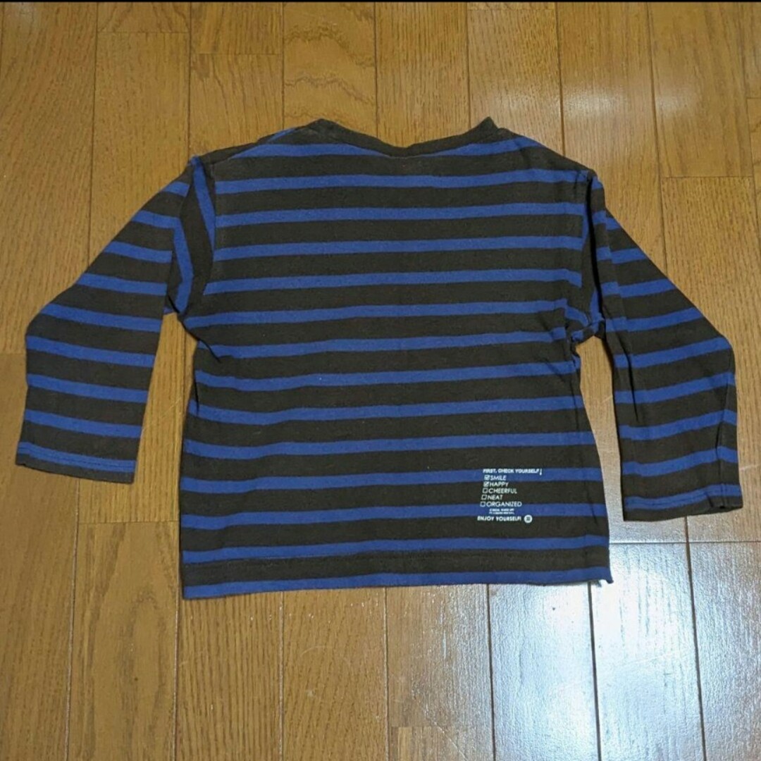 BREEZE(ブリーズ)のBREEZE　キッズ　長袖Tシャツ　100　ボーダー キッズ/ベビー/マタニティのキッズ服男の子用(90cm~)(Tシャツ/カットソー)の商品写真