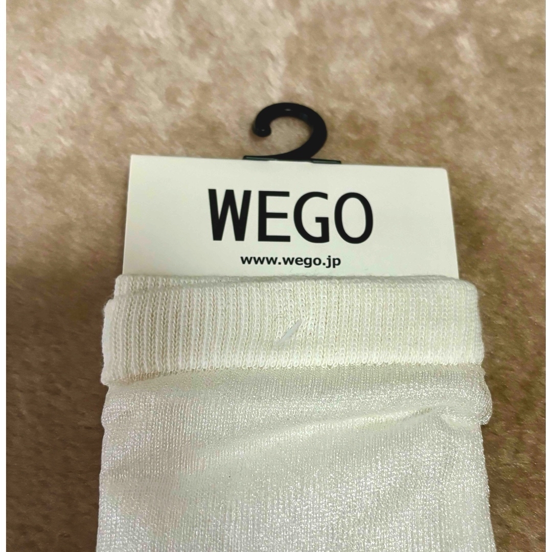 WEGO(ウィゴー)のWEGO  白シースルーソックス レディースのレッグウェア(ソックス)の商品写真