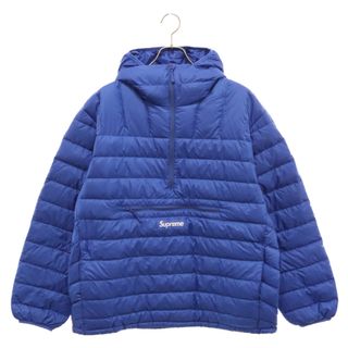 シュプリーム(Supreme)のSUPREME シュプリーム 23AW Micro Down Half Zip Hooded Pullover マイクロ ハーフジップ ダウンパーカー ブルー(パーカー)