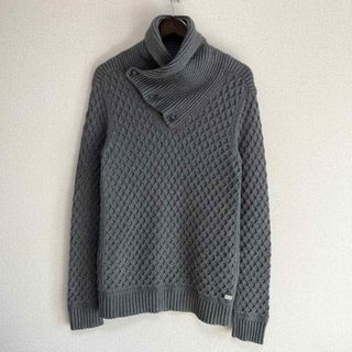 アルマーニエクスチェンジ(ARMANI EXCHANGE)の★ARMANI EXCHANGE AX ニット セーター グレー ショールカラー(ニット/セーター)