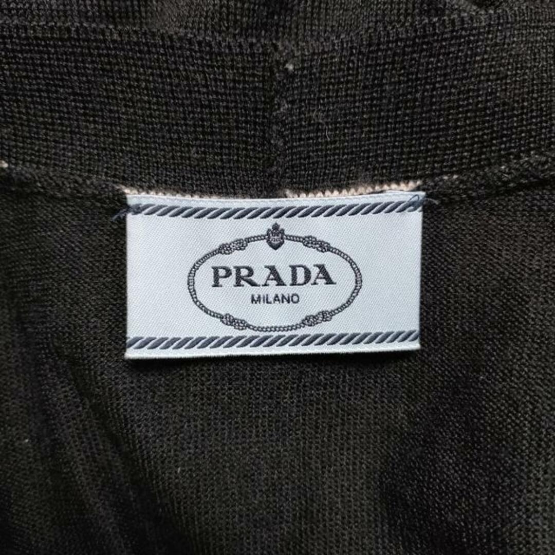 PRADA(プラダ)のPRADA(プラダ) カーディガン サイズ36 S レディース - 黒×白 長袖 レディースのトップス(カーディガン)の商品写真