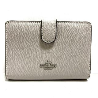 コーチ(COACH)のCOACH(コーチ) 2つ折り財布 - F11484 グレーベージュ レザー(財布)