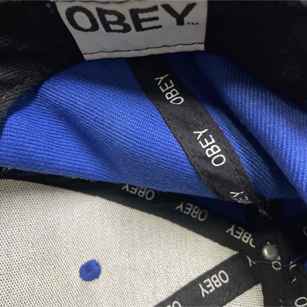 OBEY(オベイ)のOBEYストレートキャップ　ブルー メンズの帽子(キャップ)の商品写真