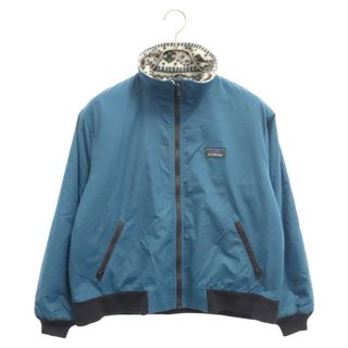 L.L.Bean エルエルビーン 80～90S VINTAGE ヴィンテージ USA製 Warm Up Jacket ノルディック柄 フリース ウォームアップ ナイロンジャケット グリーン