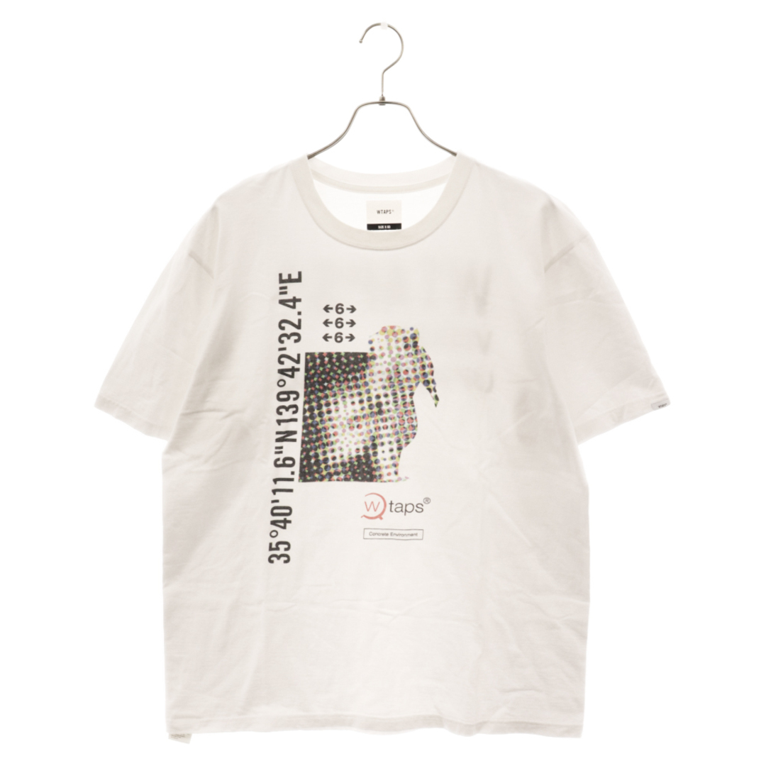 W)taps(ダブルタップス)のWTAPS ダブルタップス 20SS グラフィックプリントTシャツ 半袖カットソー ホワイト 201PCDT-ST12S メンズのトップス(Tシャツ/カットソー(半袖/袖なし))の商品写真