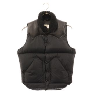 ROCKY MOUNTAIN ロッキーマウンテン LEATHER CHRISTY VEST レザー 切替 ベスト ジャケット ブラック 200-222-02(ベスト)