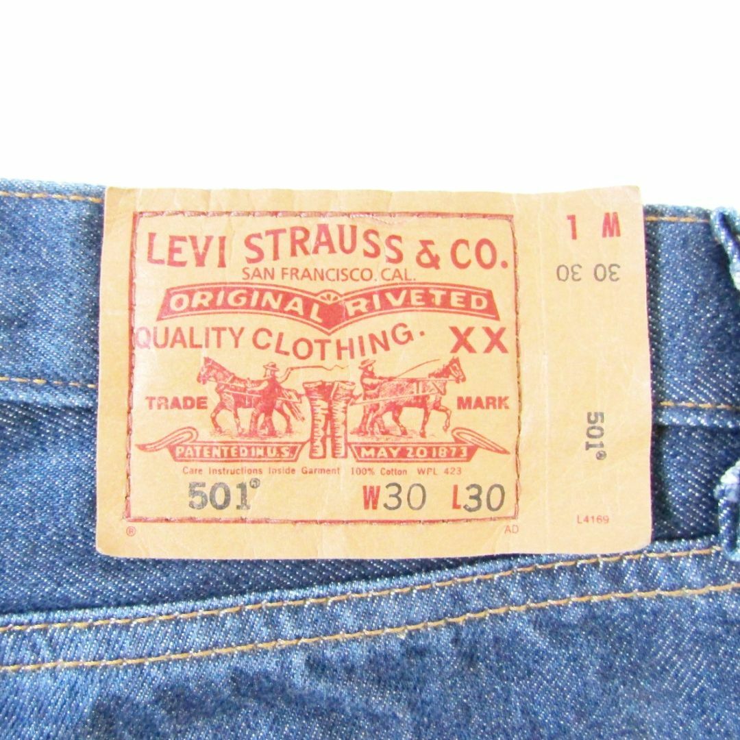 Levi's(リーバイス)のLevi'sリーバイス501▼ストレートデニム▼30インチ▼ウエスト約76㎝ メンズのパンツ(デニム/ジーンズ)の商品写真