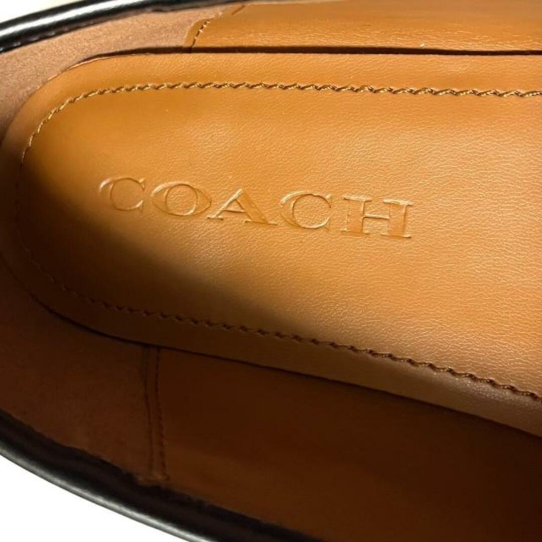 COACH(コーチ)のCOACH(コーチ) ローファー 6C レディース美品  - 黒 レザー レディースの靴/シューズ(ローファー/革靴)の商品写真